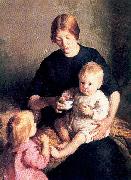 Page, Marie Danforth The Tenement Mother USA oil painting artist